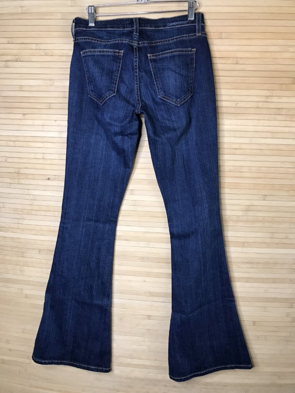 CURRENT/ELLIOT 1970's Y2K The Low Rise Bell Slim Annees Flare Jeans 26 - Picture 5 of 8